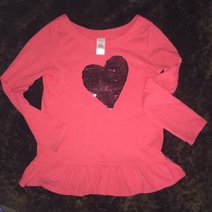 Girls 10 Gymboree heart tunic